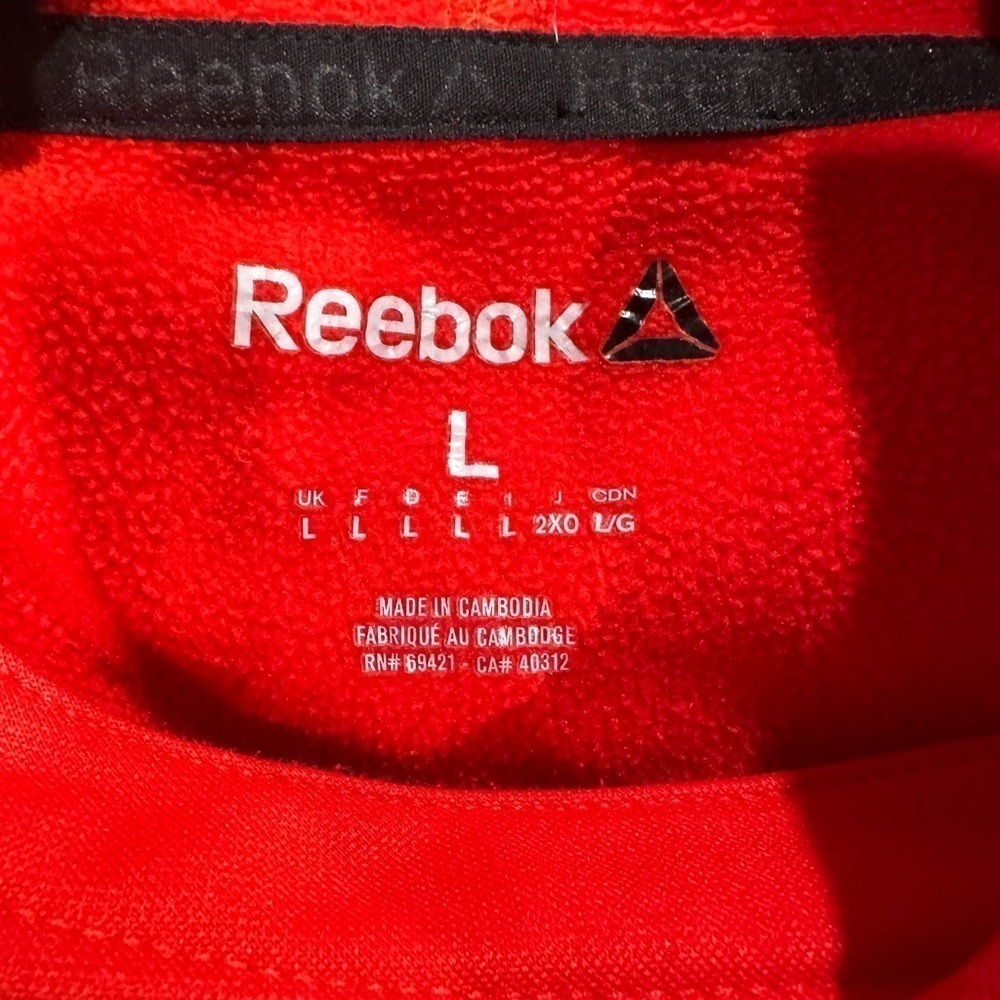 Men’s Red Reebok Hoodie Size Large - Picture 3 of 4